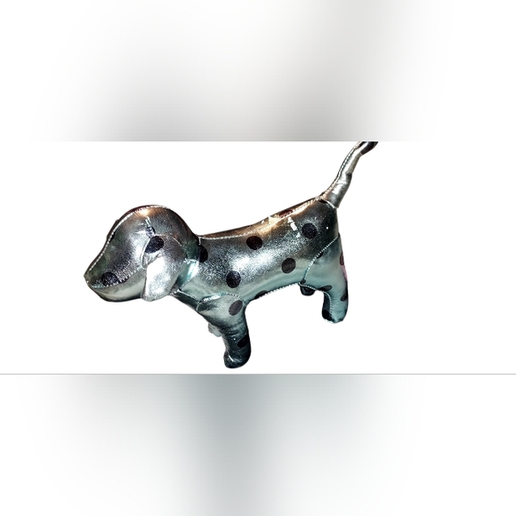 Victorias Secret Pink Teal Black Polka Dot Dog - Picture 5 of 5